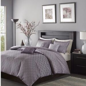 Madison Park Morris Purple Duvet Cover Set King/Cal King